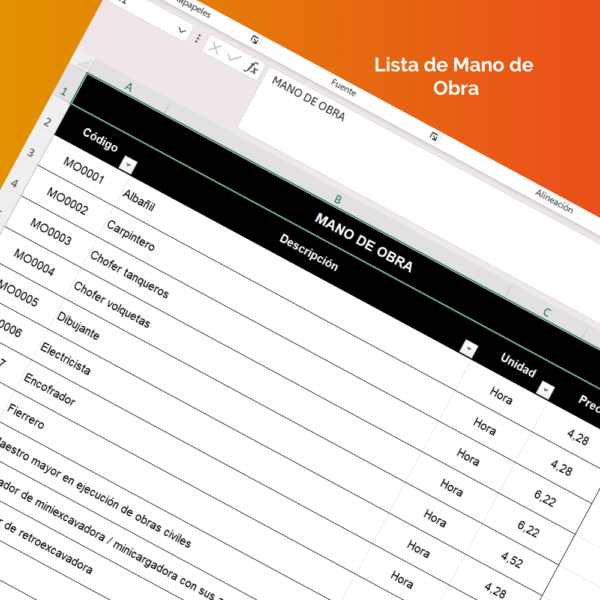Plantilla en EXCEL para Presupuestos y APU's de Viviendas con Losa de Cimentación - Imagen 10
